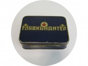 Банка старинная, шкатулка жестяная "Главкондитер" №13327