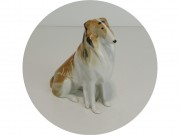 Статуэтка старинная, фигура Колли Собака Фарфор ЛФЗ СССР №13399