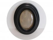 Рамка для фото овальная Фоторамка Маленькая Пластик Выпуклое стекло №13443