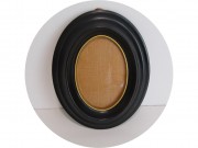 Рамка для фото овальная Фоторамка Маленькая Пластик Выпуклое стекло №13444