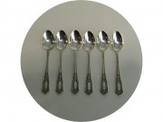 Ложки старинные, ложечка чайная Набор 6 шт Серебро 875 пр №13462