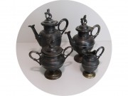 Кофейный набор старинный Со львами Шпиатр Англия 19-20 век №13490