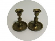 Парные старинные подсвечники Бронза Россия 19 век №13500