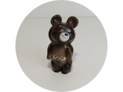 Статуэтка старинная, фигура "Олимпийский мишка" Фарфор Дулево СССР №13517