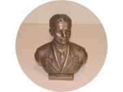 Бюст "Юрий Гагарин Подполковник!" Силумин Редкий!!! №13511