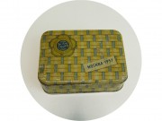 Банка старинная, шкатулка жестяная "За мир и дружбу" Москва 1957 год №13532