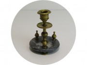 Подсвечник старинный Бронза, мрамор, 19 век №13535