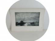 Литография старинная "Летняя ночь на Неве" Богомолов №13553