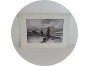 Литография старинная "Начало весны" Ендогуров №13559