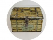 Банка старинная, шкатулка жестяная "Миньон" 19-20 век №13608