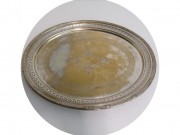 Поднос овальный старинный "А. Кач" Россия 19 век Редкий №13631