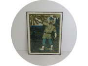 Литография "Балда и Черт" Гетманский 1979 год №13649