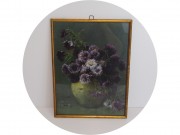 Литография старинная "Цветы" Натюрморт Таллин Начало 20 века №13650