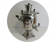 Самовар на дровах "банка" На 5 л "ЗШВ" 1991 г Дубовые листья №1913