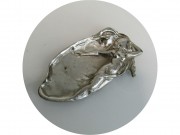 Визитница старинная, пепельница, лоток Модерн "Девушка" Бронза №13799