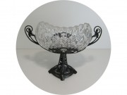 Шикарная старинная ваза, вазочка, фруктовница Фраже Плевкевич Варшава 19-20 век №13847