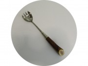 Ложка салатная, вилка сервировочная Кость 19-20 век №13860