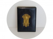 Фотоальбом старинный с накладкой Кожа Гармошкой Редкий! №13865