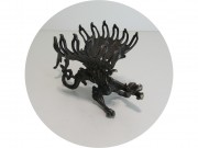 Подставка под фруктовые ножи "Дракон" Фраже Fraget Варшава 19 век Редкая! №13883