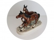 Фигура, статуэтка старинная "Лошади" Фарфор Германия 20 век №13884