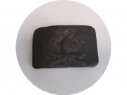 Пряжка, бляха старинная "Орел на пушках" №13917