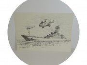 Гравюра Флот ГДР 1981 год №13939