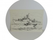 Гравюра Флот ГДР 1981 год №13942